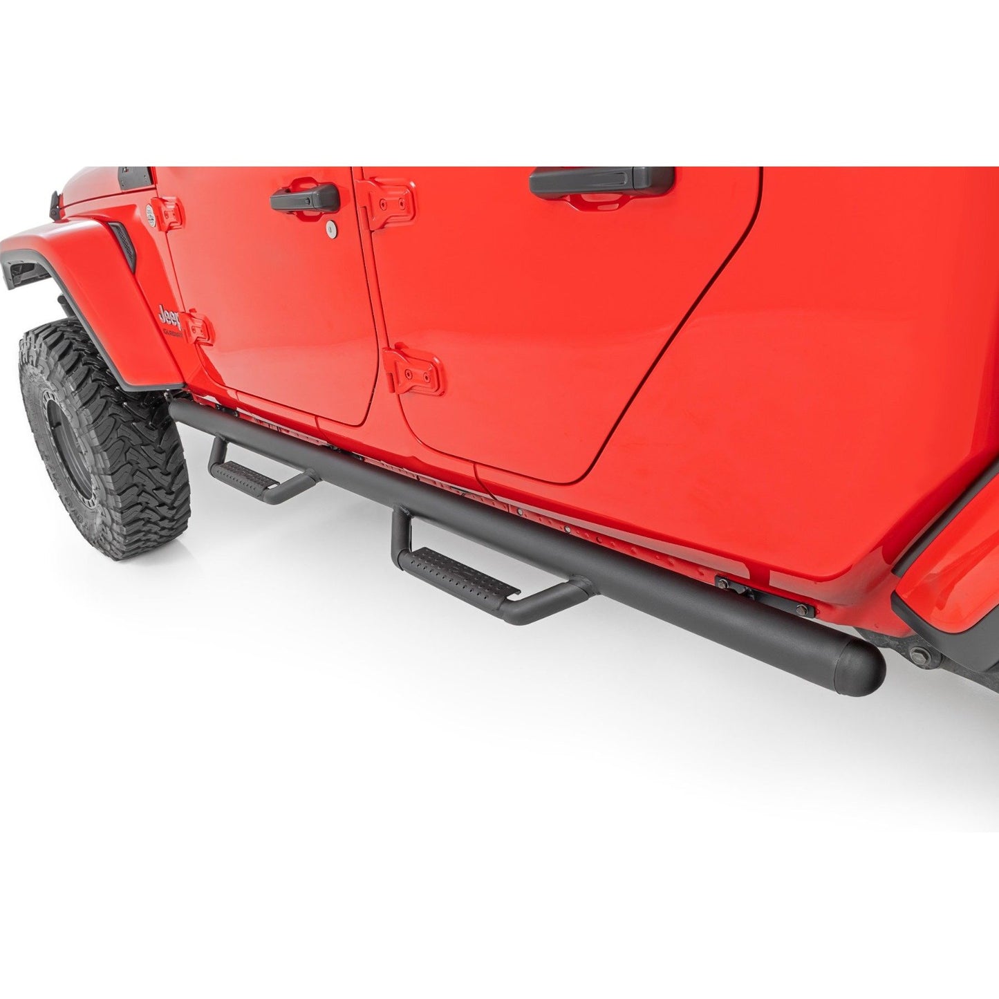 ROUGH COUNTRY Nerf Steps | Cab Length | Crew Cab | Jeep Gladiator JT 4WD (2020-2025) | RCJ1980TB