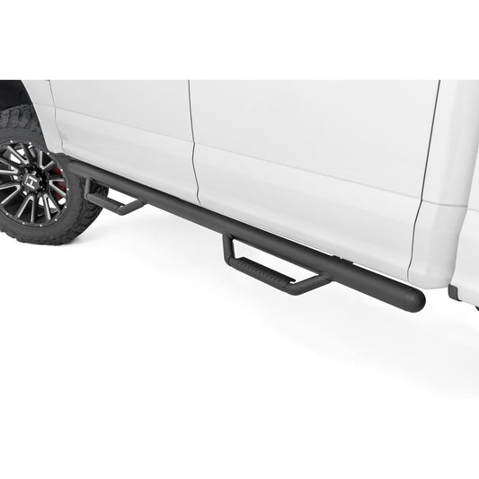 ROUGH COUNTRY Nerf Steps | Cab Length | Crew | Ford F-150/Lightning/F-250/F-350/Raptor (15-25) | RCF1596CCB