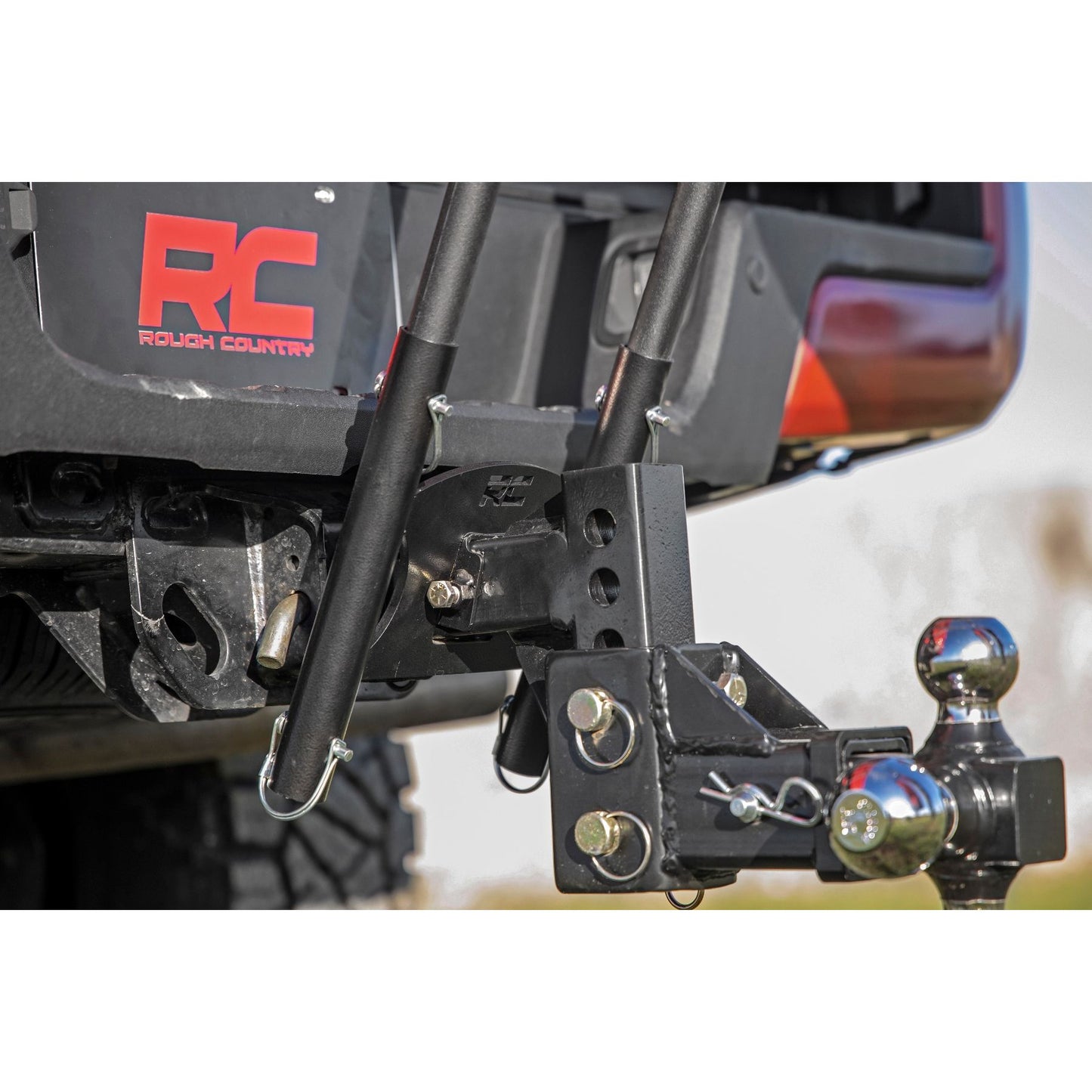 ROUGH COUNTRY Flag Pole Holder | Dual | 2 Inch Hitch | 117500