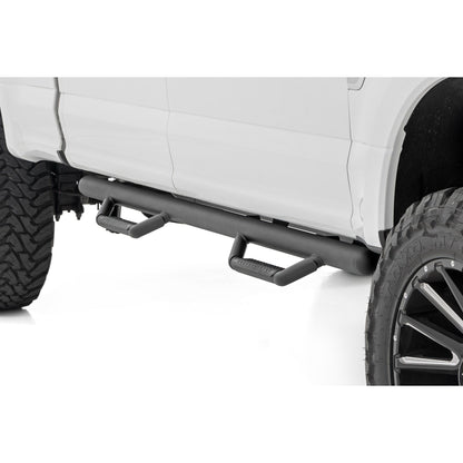 ROUGH COUNTRY Nerf Steps | Cab Length | Crew | Ford F-150/Lightning/F-250/F-350/Raptor (15-25) | RCF1596CCB