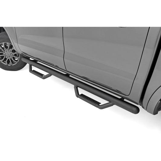 ROUGH COUNTRY Nerf Steps | Cab Length | Crew Cab | Ford Ranger 2WD/4WD (2019-2025) | RCF1981CCB