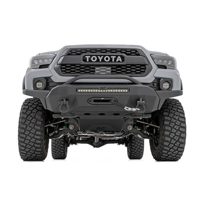ROUGH COUNTRY | LED Fog Light Kit  3.5 Inch Round Black Series  Amber DRL  Toyota Tacoma (16-23) | 71095