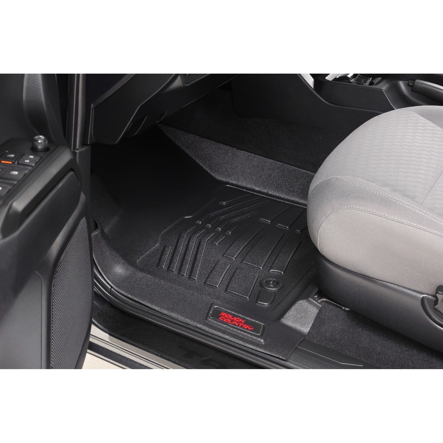 ROUGH COUNTRY Sure-Fit Floor Mats | Front | Toyota Tacoma 2WD/4WD (2016-2023) | SM7121