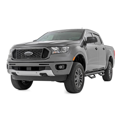 ROUGH COUNTRY Nerf Steps | Cab Length | Crew Cab | Ford Ranger 2WD/4WD (2019-2025) | RCF1981CCB