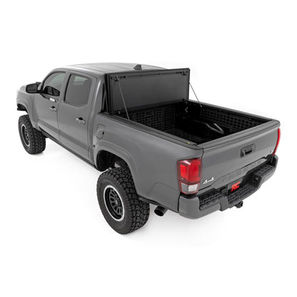 ROUGH COUNTRY Hard Tri-Fold Flip Up Bed Cover | 5' Bed | Toyota Tacoma 2WD/4WD (2005-2015) | 49415500
