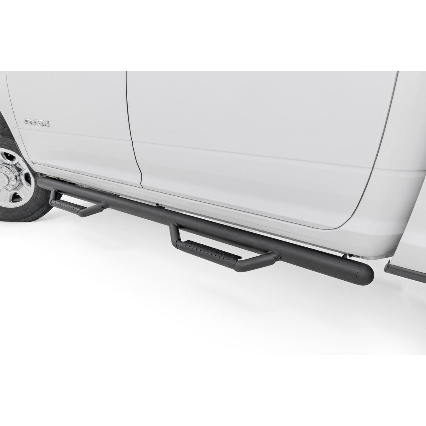 ROUGH COUNTRY Nerf Steps | Cab Length | Crew Cab | SRW | Ram 1500/2500/3500 2WD/4WD (10-25 & Classic) | RCD2080CCB
