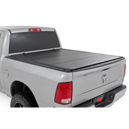 ROUGH COUNTRY Hard Tri-Fold Flip Up Bed Cover | 6'4" Bed | Ram 1500/2500/3500 (10-25 & Classic) | 49318650