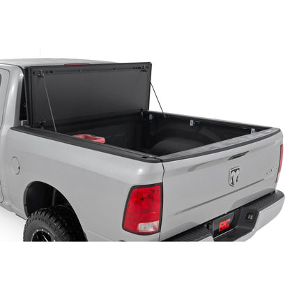 ROUGH COUNTRY Hard Tri-Fold Flip Up Bed Cover | 6'4" Bed | Ram 1500/2500/3500 (10-25 & Classic) | 49318650