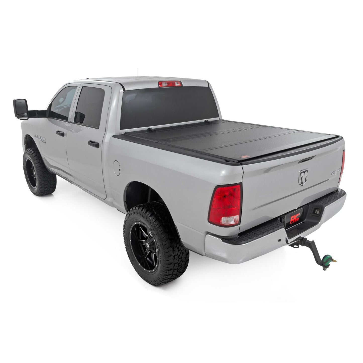 ROUGH COUNTRY Hard Tri-Fold Flip Up Bed Cover | 6'4" Bed | Ram 1500/2500/3500 (10-25 & Classic) | 49318650