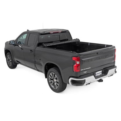 ROUGH COUNTRY Soft Roll Up Bed Cover  | 6'7" Bed | Chevy/GMC Sierra 1500 (19-26)/Silverado 1500 (19-26)  | 42308650