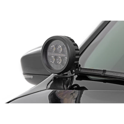 ROUGH COUNTRY LED Light Kit | Ditch Mount | 2" Black Pair | Flood | Jeep Cherokee KL (14-21) | 70079
