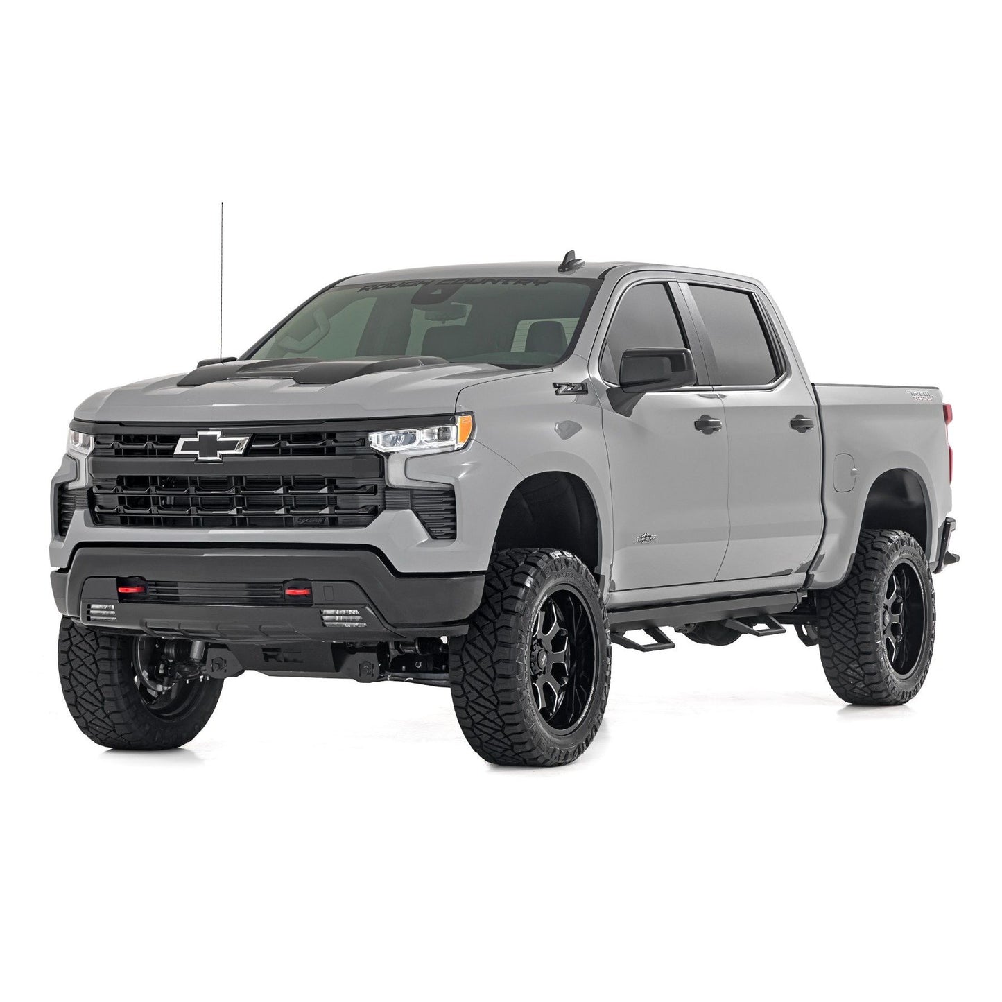 ROUGH COUNTRY SRL2 Adj Aluminum Step | Crew Cab | Chevy/GMC 1500/2500HD (19-26 & Refresh) | 11019