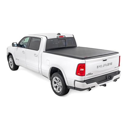 ROUGH COUNTRY Soft Roll Up Bed Cover | 6'4" Bed | Ram 1500 (19-25)/1500 TRX (21-24)  | 42309650