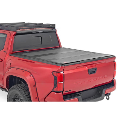 ROUGH COUNTRY Hard Tri-Fold Flip Up Bed Cover | 5' Bed | Toyota Tacoma 2WD/4WD (2024-2025) | 49415551