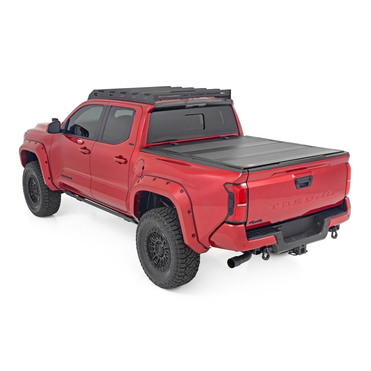 ROUGH COUNTRY Hard Tri-Fold Flip Up Bed Cover | 5' Bed | Toyota Tacoma 2WD/4WD (2024-2025) | 49415551