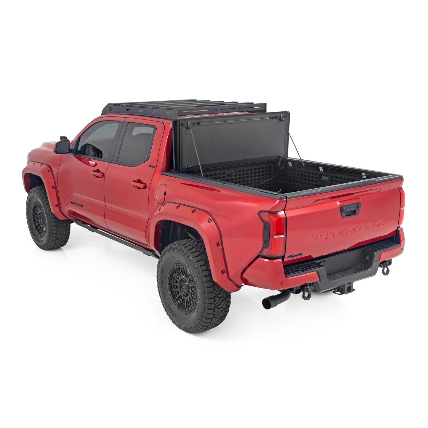 ROUGH COUNTRY Hard Tri-Fold Flip Up Bed Cover | 5' Bed | Toyota Tacoma 2WD/4WD (2024-2025) | 49415551