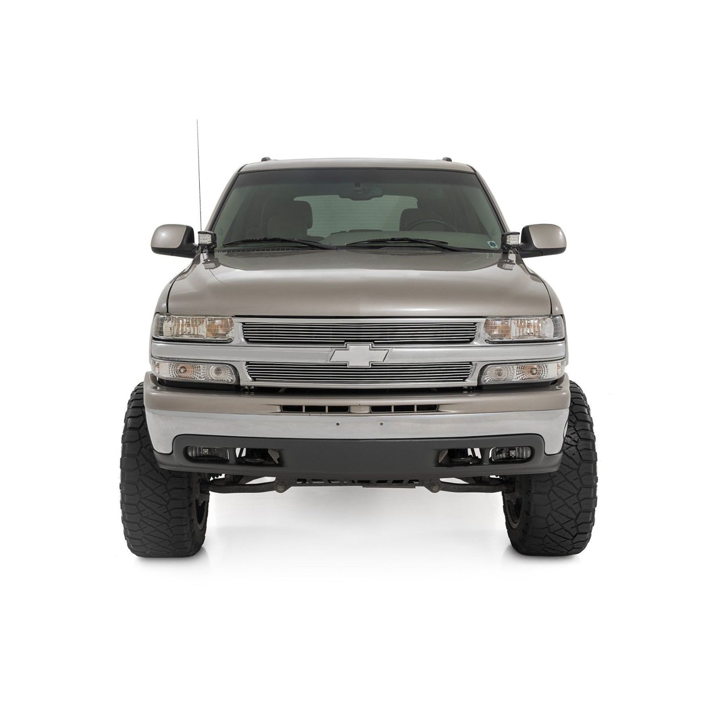 ROUGH COUNTRY LED Light Kit | Ditch Mount | 2" Black Pair | Amber DRL | Chevy Silverado 1500 (99-06) | 82281