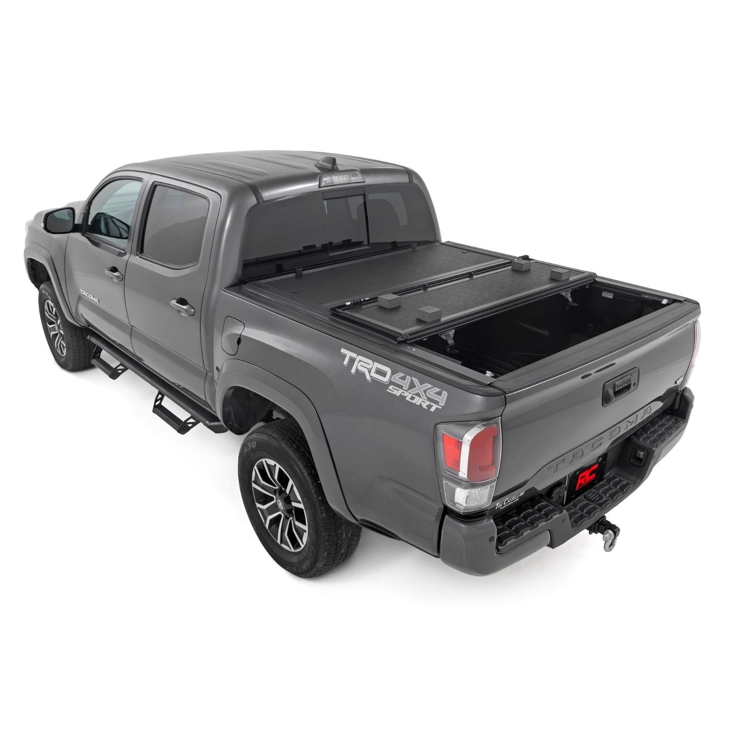 ROUGH COUNTRY Hard Low Profile Bed Cover | 5' Bed | Toyota Tacoma 2WD/4WD (2016-2023) | 47420500B