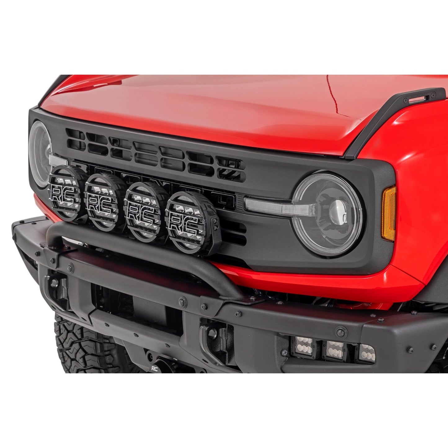 ROUGH COUNTRY DRL Halo LED Headlights | DOT Approved | Ford Bronco 4WD (2021-2025) | RCH5500