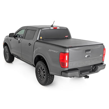 ROUGH COUNTRY Soft Roll Up Bed Cover | 5' Bed | Ford Ranger 2WD/4WD (2019-2023) | 42219500