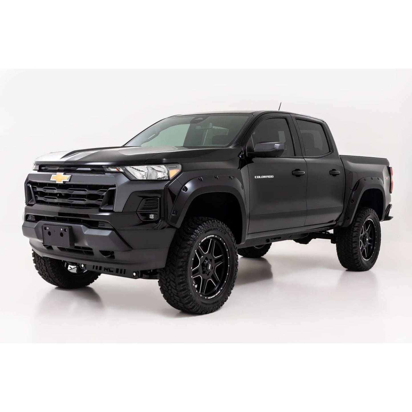 ROUGH COUNTRY | Pocket Fender Flares  GBF Sunrise Orange  Chevy Colorado 2WD/4WD (23-26) | F-C12311-GBF