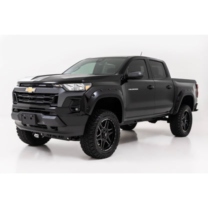 ROUGH COUNTRY | Pocket Fender Flares  GBF Sunrise Orange  Chevy Colorado 2WD/4WD (23-26) | F-C12311-GBF