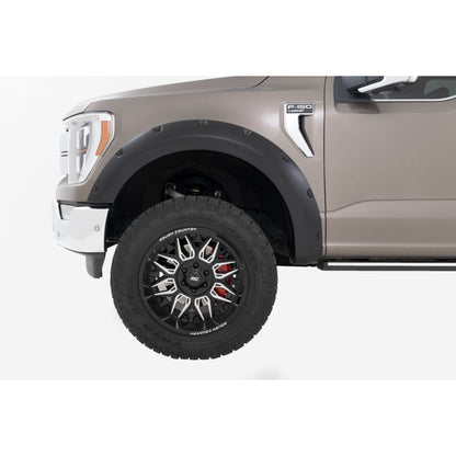 ROUGH COUNTRY | Pocket Fender Flares  E9 Argon Blue  Ford F-150 2WD/4WD (2021-2026) | F-F20911B-E9
