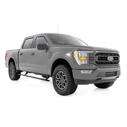 ROUGH COUNTRY Power Running Boards | Dual Electric Motor | Ford F-150/Lightning/F-250/F-350/Raptor (15-25) | PSR71525