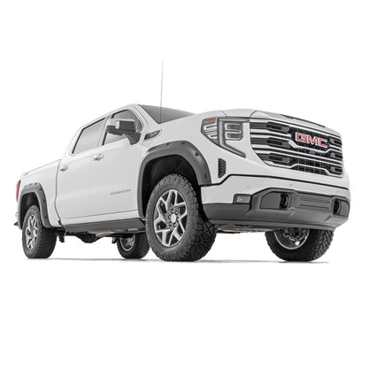 ROUGH COUNTRY | Pocket Fender Flares  G42 Coastal Dune  GMC Sierra 1500 2WD/4WD (2019-2026) | F-C11950A-G42
