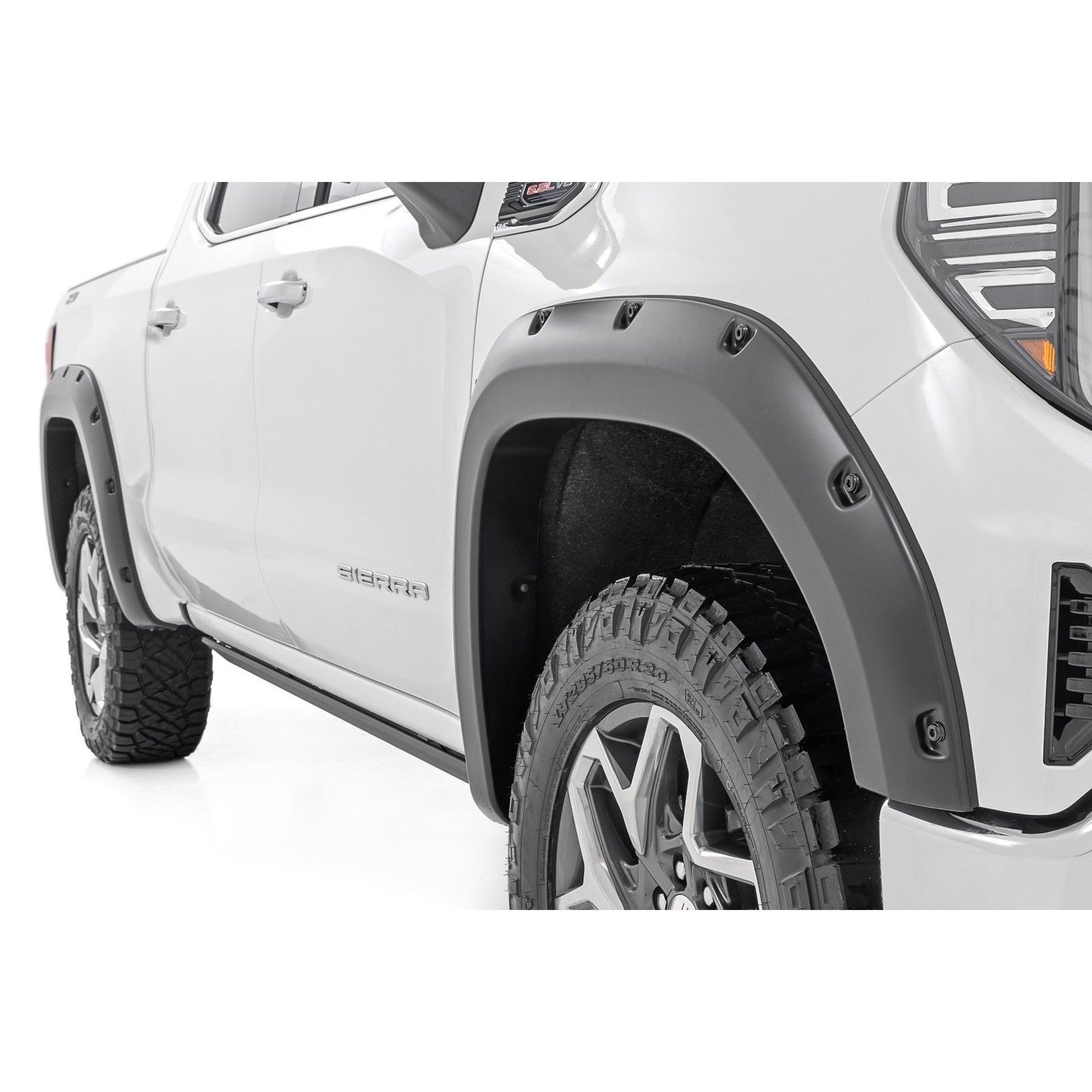 ROUGH COUNTRY Fender Flares | GNK Brownstone | GMC Sierra 1500 2WD/4WD (2019-2025 & Classic) | F-C11950A-GNK