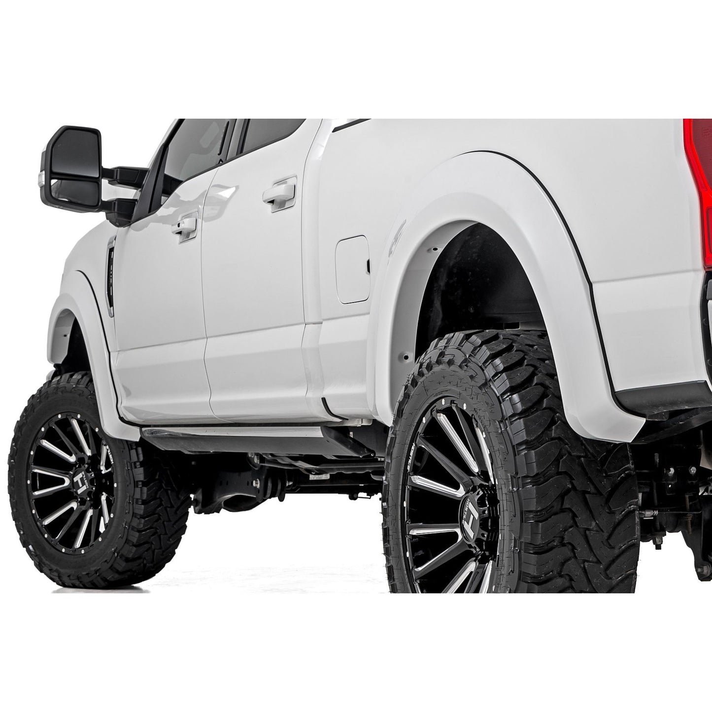 ROUGH COUNTRY Fender Flares | Sport | D1 Stone Gray | Ford F-250/F-350 Super Duty (17-22) | S-F21112-D1