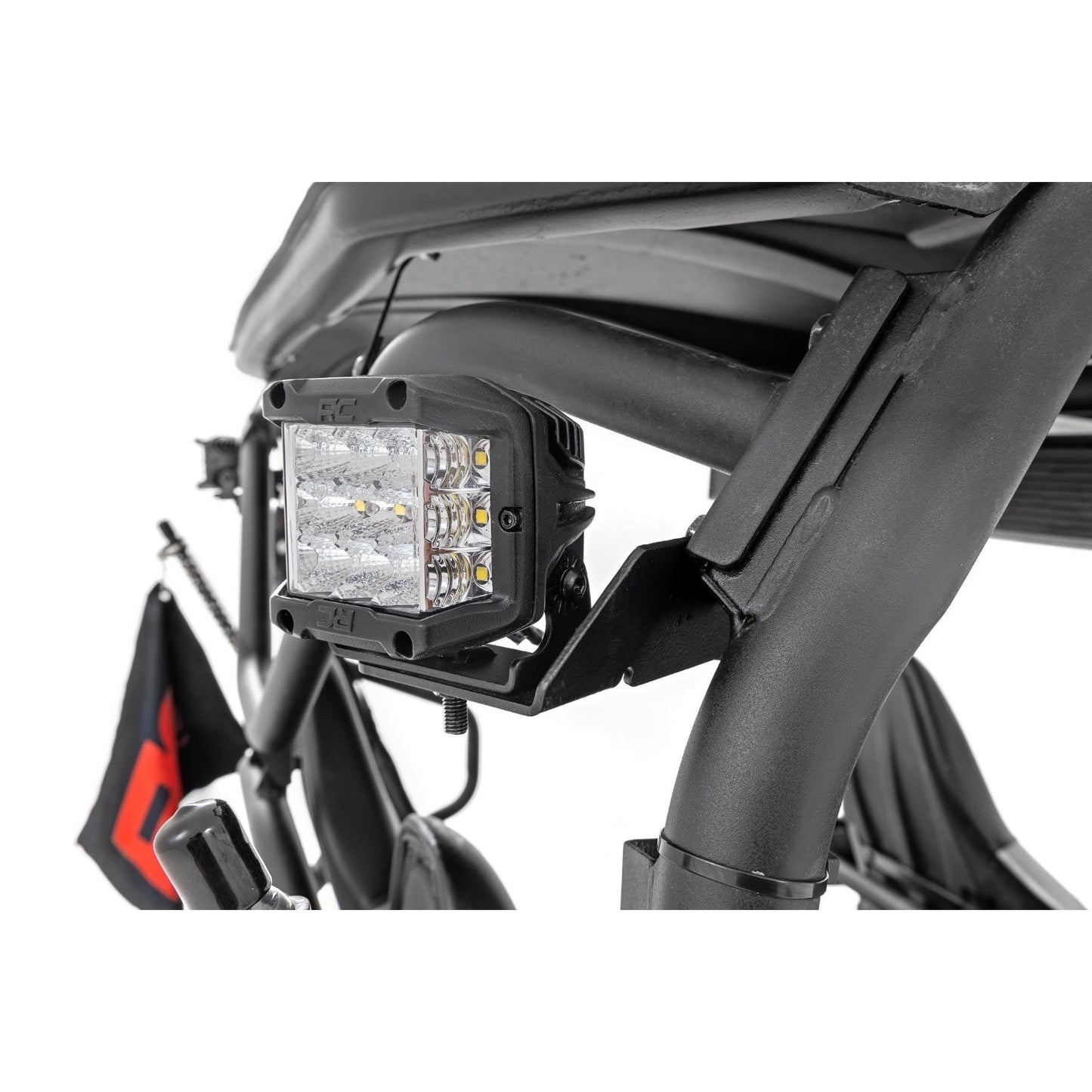 ROUGH COUNTRY LED Light Kit | Rear Mount | 2" Black Pair | Flood | Kawasaki Teryx 4 1000/Teryx4 800  | 94007