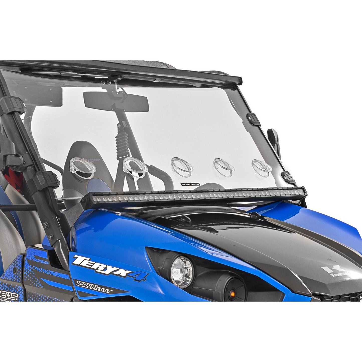 ROUGH COUNTRY LED Light Kit | Cage Mount | 50" Black Single Row | Kawasaki Teryx 1000/Teryx 4 1000  | 94016