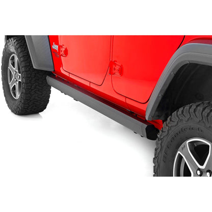 ROUGH COUNTRY Power Running Boards | Dual Electric Motor | 4 Door | Jeep Wrangler JL (18-24) | PSR610430