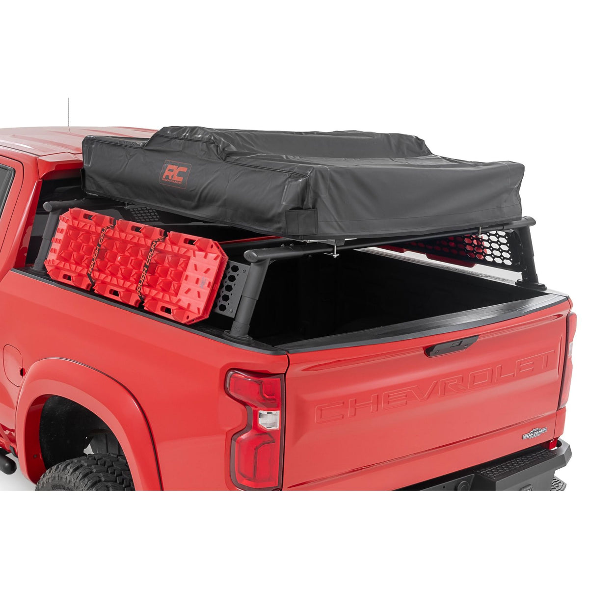 Rough Country Bed Rack | Half Rack | Aluminum | Chevy Silverado 1500 2WD/4WD (2019-2026) 10204