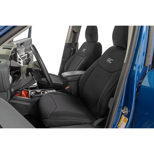 ROUGH COUNTRY Seat Covers | FR & RR W/Armrest | Crew Cab | Ford Maverick 2WD/4WD (22-25) | 91065