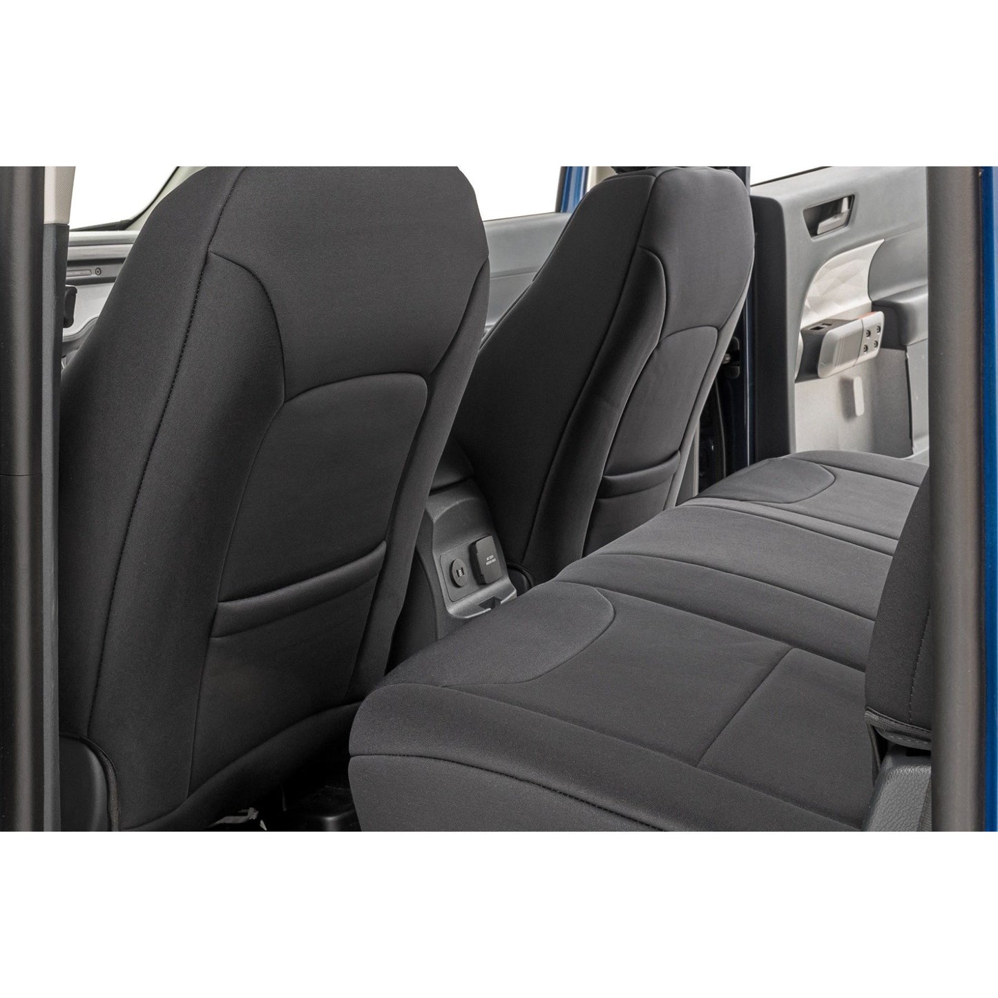 ROUGH COUNTRY Seat Covers | FR & RR W/Armrest | Crew Cab | Ford Maverick 2WD/4WD (22-25) | 91065
