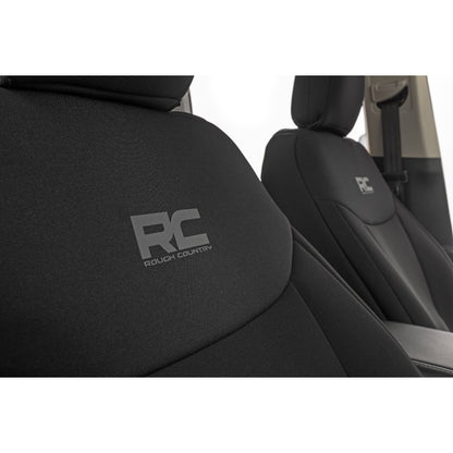 ROUGH COUNTRY Seat Covers | FR & RR W/O Armrest | Crew Cab | Ford Maverick 2WD/4WD (22-25) | 91066