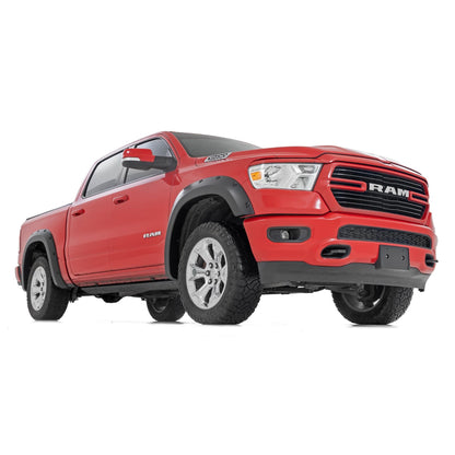 ROUGH COUNTRY Pocket Fender Flares | PR4 Flame Red | Ram 1500 2WD/4WD (2019-2024) | F-D10914A-PR4