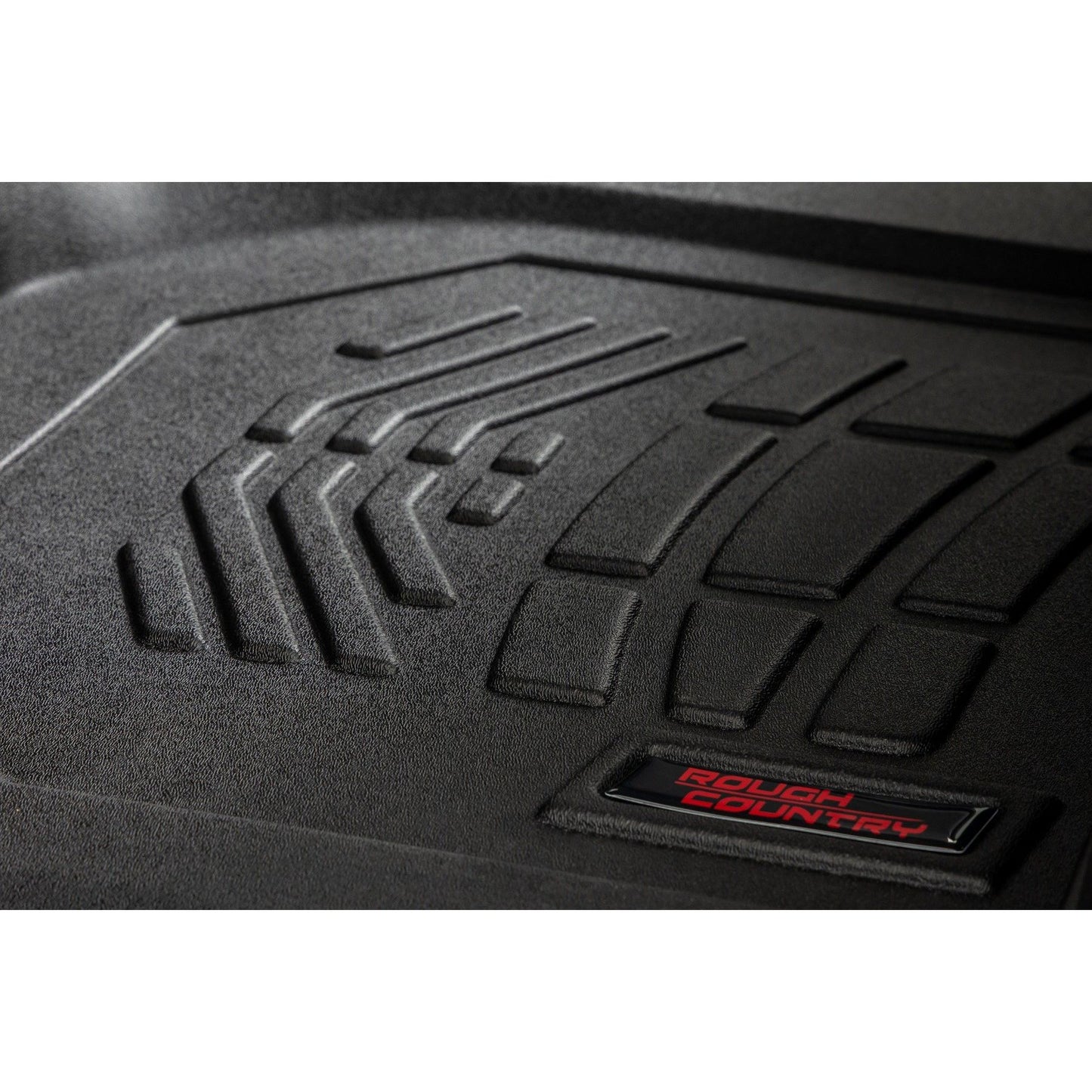 ROUGH COUNTRY Floor Mats | FR Bucket | Crew | Chevy/GMC 1500/2500HD/3500HD (19-26 & Classic) | SM2161