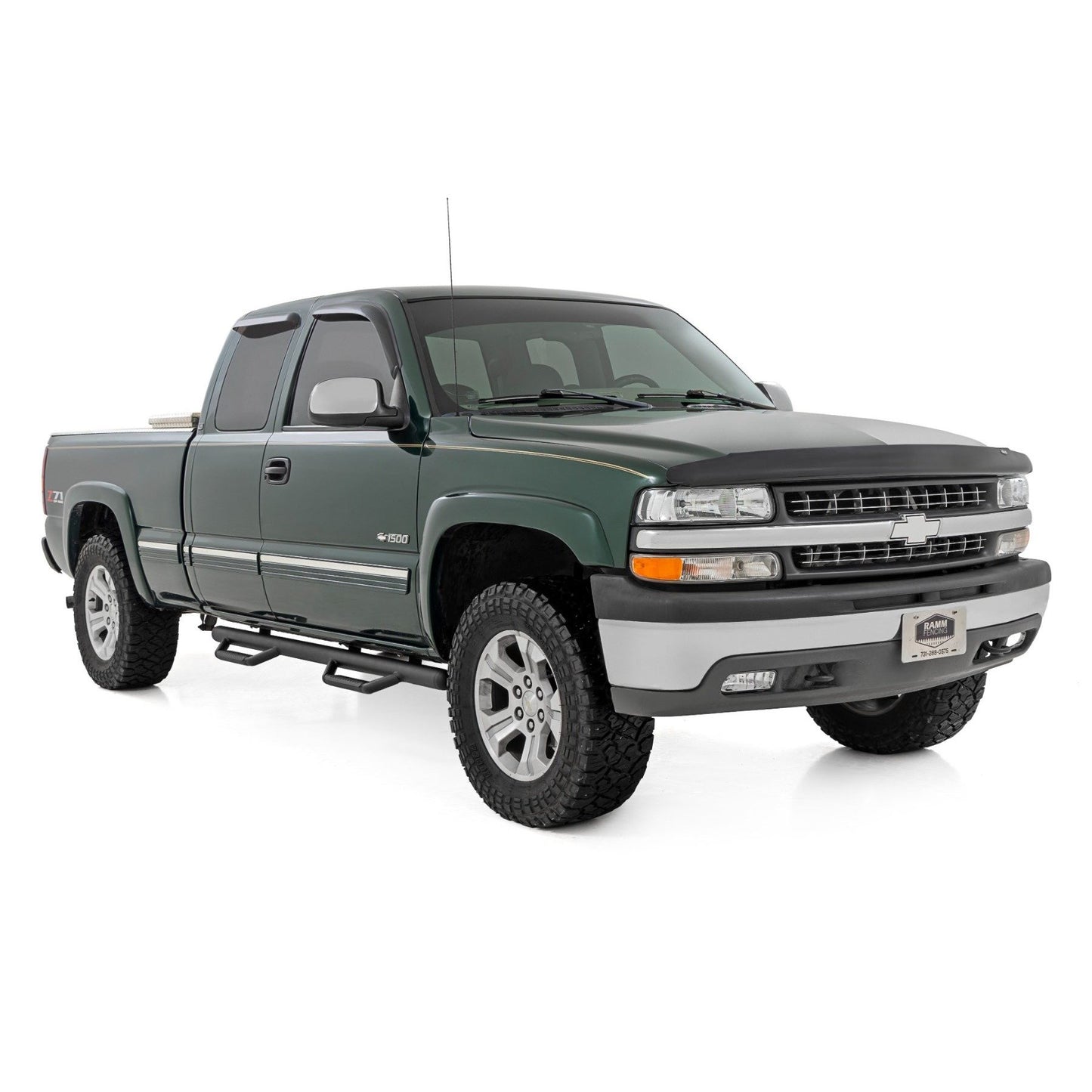 ROUGH COUNTRY Nerf Steps | Cab Length | Chevy/GMC 1500 2WD/4WD (99-06 & Classic) | RCC9989QCB