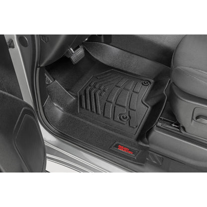 ROUGH COUNTRY Floor Mats | FR Bucket | Crew | Chevy/GMC 1500/2500HD/3500HD (19-26 & Classic) | SM2161