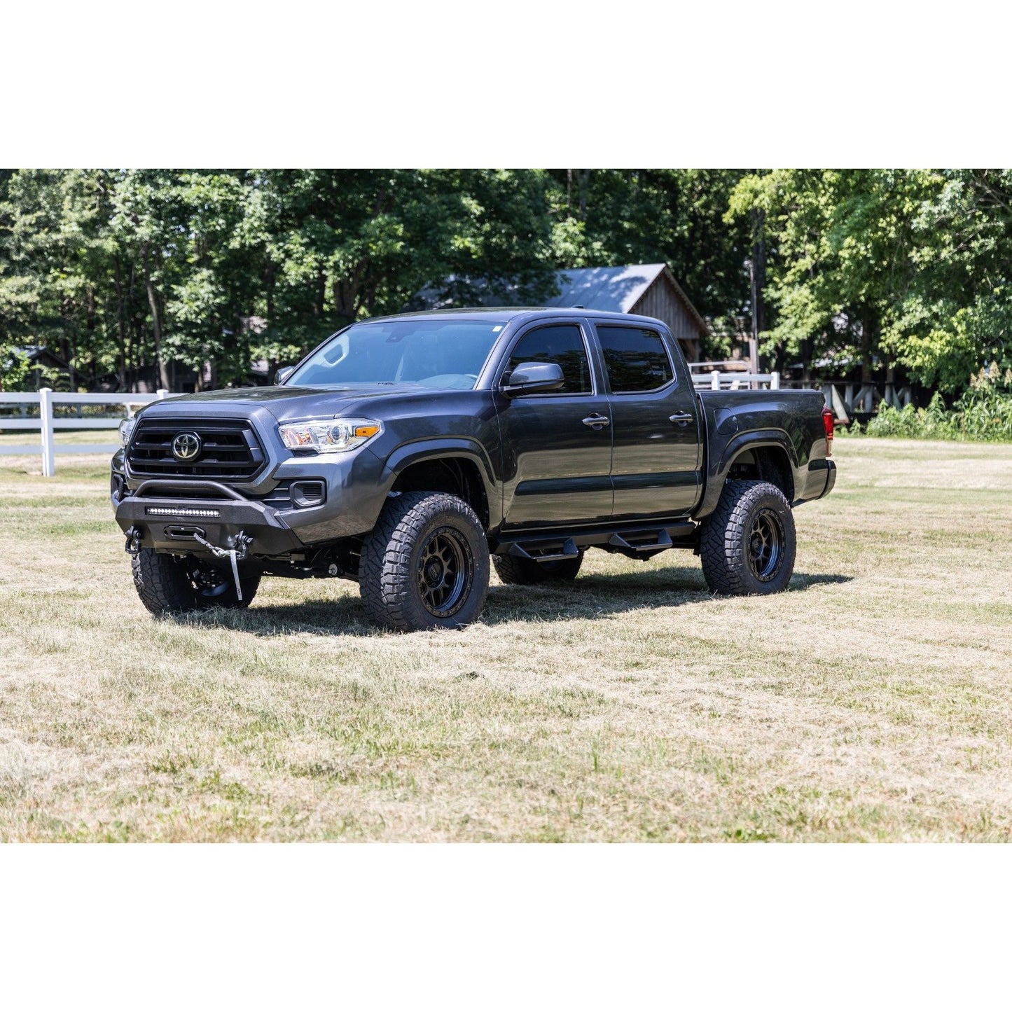 ROUGH COUNTRY Front Bumper | Hybrid | 20" Blk DRL LED | Toyota Tacoma 4WD (2016-2023) | 10727
