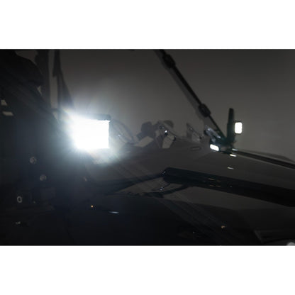 ROUGH COUNTRY LED Light Kit | Cage Mount | 2" Black Pair | Amber DRL | CFMOTO UFORCE 1000  | 96105