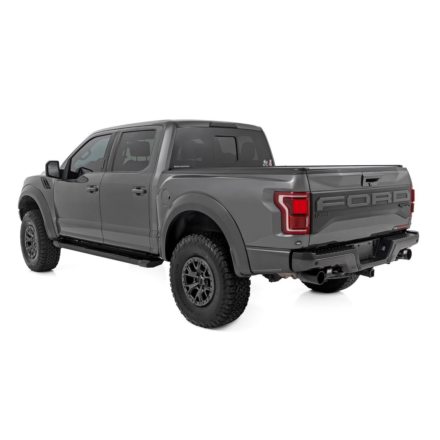 ROUGH COUNTRY HD2 Aluminum Running Boards | Crew Cab | Ford F-150/Lightning/F-250/F-350/Raptor (15-25) | SRB151791A