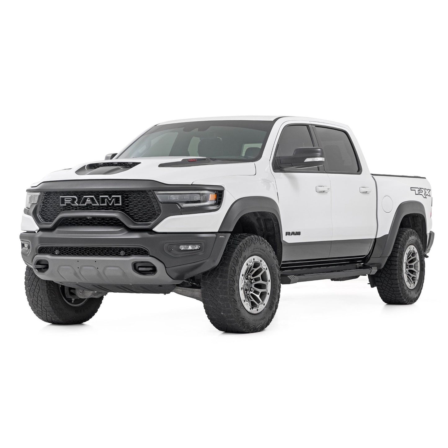 ROUGH COUNTRY HD2 Aluminum Running Boards | Crew Cab | Ram 1500 (19-25)/1500 TRX (21-24)  | SRB01950A