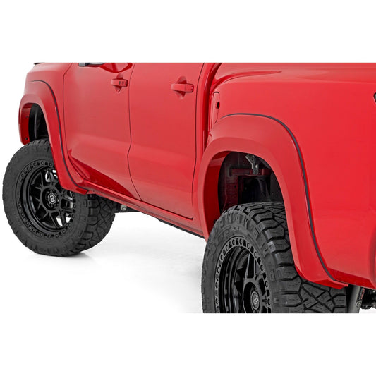 ROUGH COUNTRY Fender Flares | Sport | QAK Glacier White | Nissan Frontier 2WD/4WD (22-25) | S-N12200-QAK