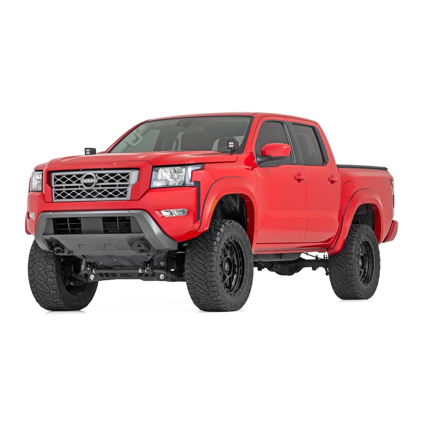 ROUGH COUNTRY Fender Flares | Sport | KH3 Super Black | Nissan Frontier 2WD/4WD (2022-2025) | S-N12200-KH3