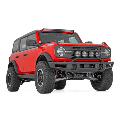 ROUGH COUNTRY Light Bar Mount | 6.5 Inch Round LED (Quad) | OE Modular Steel | Ford Bronco (21-25) | 51137
