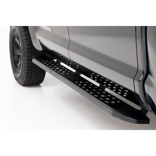 ROUGH COUNTRY RPT2 Running Board | Crew Cab | Black | Toyota Tundra 2WD/4WD (2007-2021) | 44006
